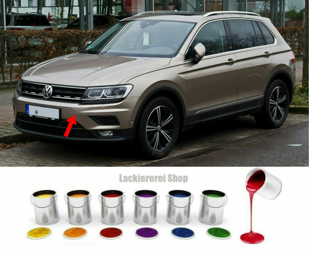 STOßSTANGE VORN LACKIERT IN WUNSCHFARBE NEU passend für VW Tiguan 2016