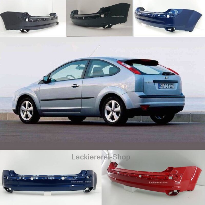 STOßSTANGE HINTEN LACKIERT IN WUNSCHFARBE NEU für Ford Focus 2004-2008