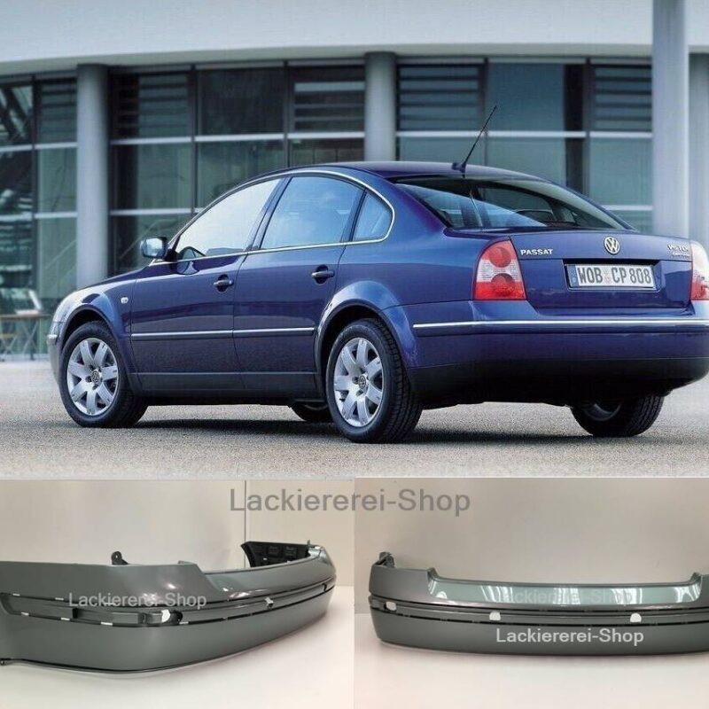 STOßSTANGE HINTEN LACKIERT IN WUNSCHFARBE NEU für VW Passat 3BG Limousine 00-05