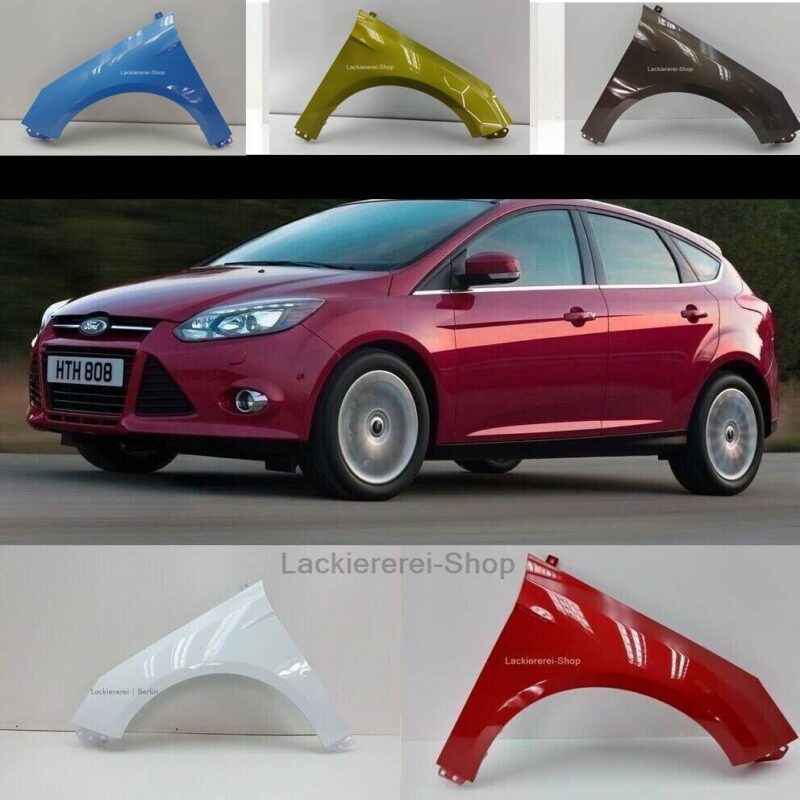 KOTFLÜGEL VORNE LACKIERT IN WUNSCHFARBE NEU für Ford Focus MK3 2011-2018