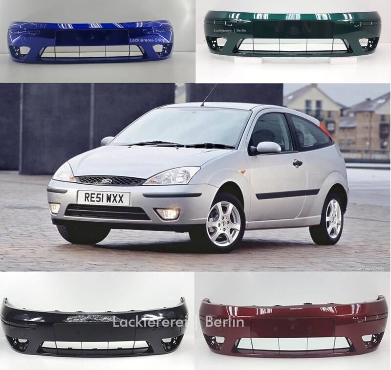 STOßSTANGE VORNE LACKIERT IN WUNSCHFARBE NEU für Ford Focus 2001-2004