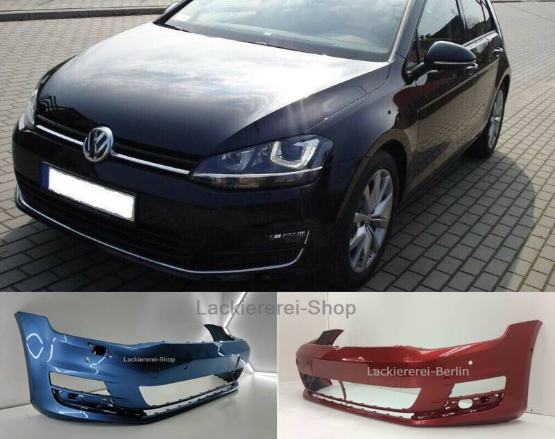 STOßSTANGE VORNE LACKIERT IN WUNSCHFARBE NEU für VW Golf 7 2012-2017