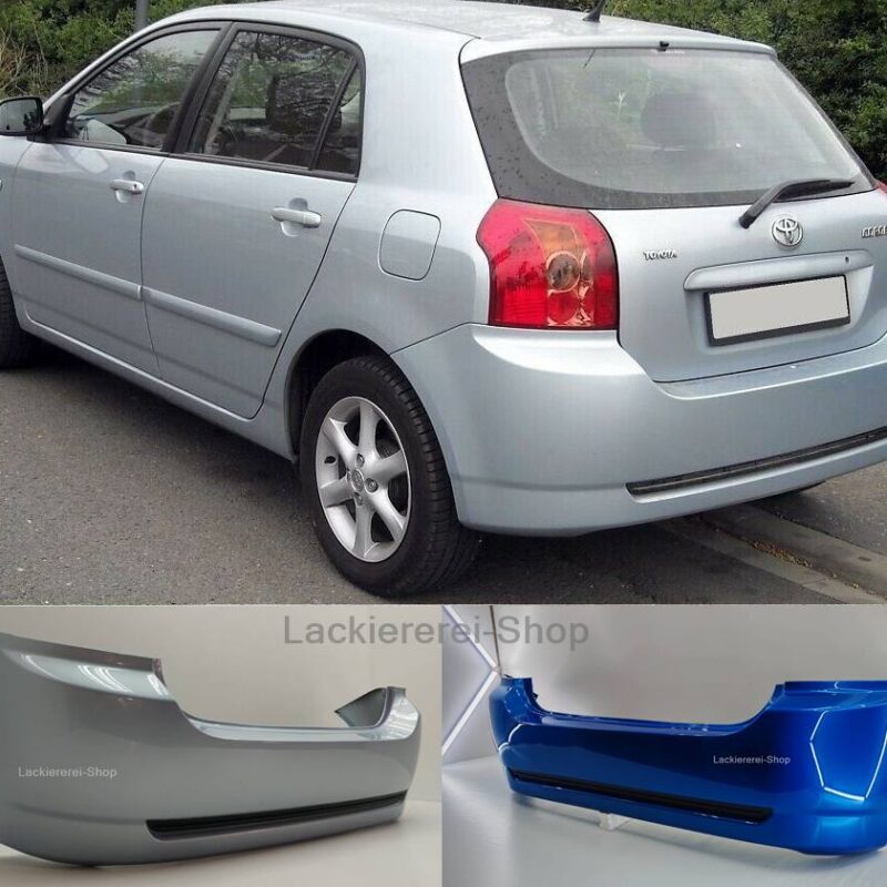 STOßSTANGE HINTEN LACKIERT IN WUNSCHFARBE NEU für Toyota Corolla 2004-2007