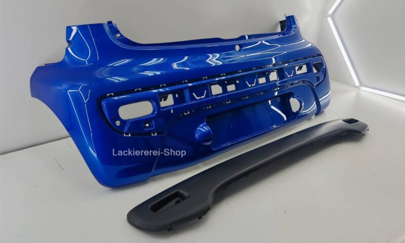 STOßSTANGE HINTEN LACKIERT IN WUNSCHFARBE inkl. Leiste NEU für Citroen C1 2005-2014 – Bild 2