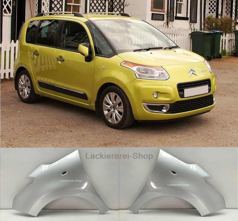 KOTFLÜGEL VORNE LACKIERT IN WUNSCHFARBE NEU für Citroen C3 Picasso 2008-2017