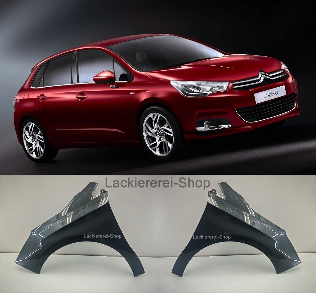 KOTFLÜGEL VORNE LACKIERT IN WUNSCHFARBE NEU für Citroen C4 2010-2018