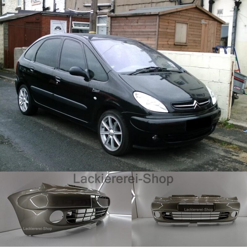 STOßSTANGE VORNE mit Nebel. LACKIERT IN WUNSCHFARBE NEU für Citroen Xsara Picasso 1999-2004