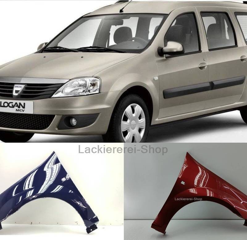 KOTFLÜGEL VORNE LACKIERT IN WUNSCHFARBE NEU für Dacia Logan 2004-2013