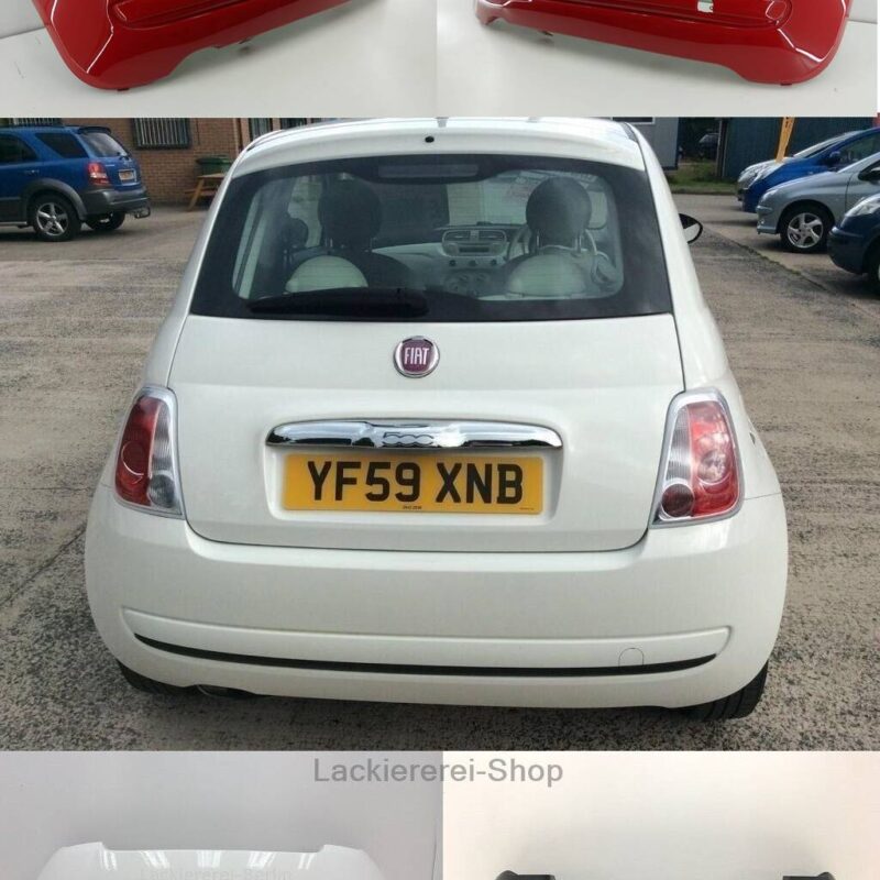 STOßSTANGE HINTEN LACKIERT IN WUNSCHFARBE NEU für Fiat 500 2007-2015 POP