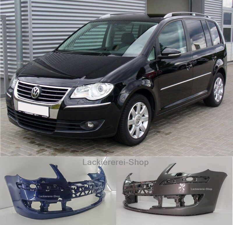 VW Touran 2007-2010 SRA STOßSTANGE VORNE LACKIERT IN WUNSCHFARBE NEU Originalteil