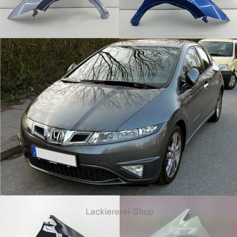 KOTFLÜGEL VORNE LACKIERT IN WUNSCHFARBE NEU für Honda Civic 2005-2011