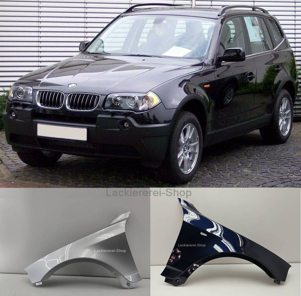 KOTFLÜGEL VORNE LACKIERT IN WUNSCHFARBE NEU für BMW X3 E83 2004-2010