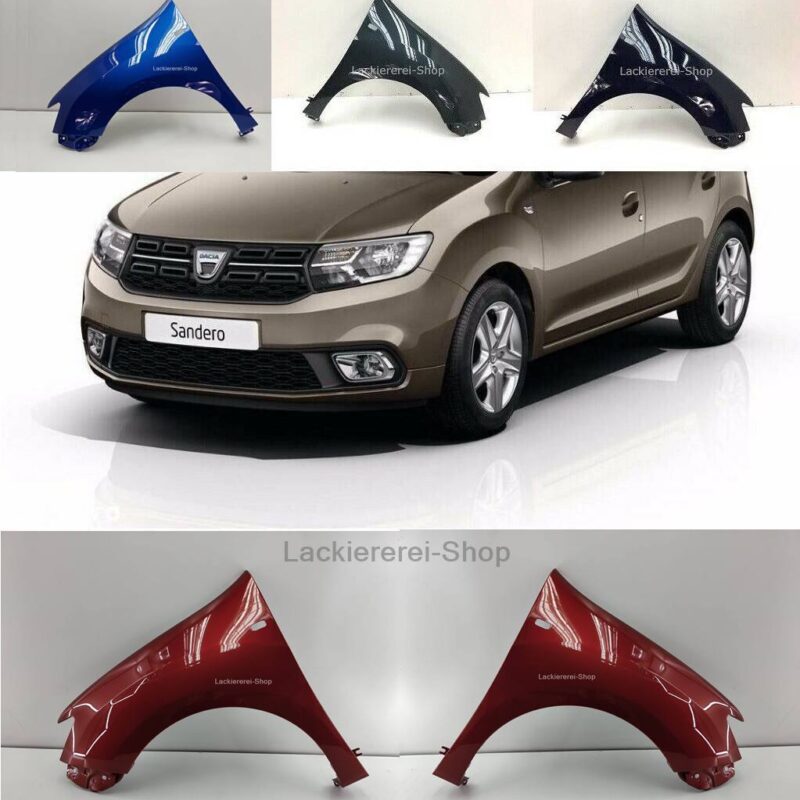 KOTFLÜGEL VORNE LACKIERT IN WUNSCHFARBE IN TOPQUALITÄT NEU für Dacia Sandero 2012-2020