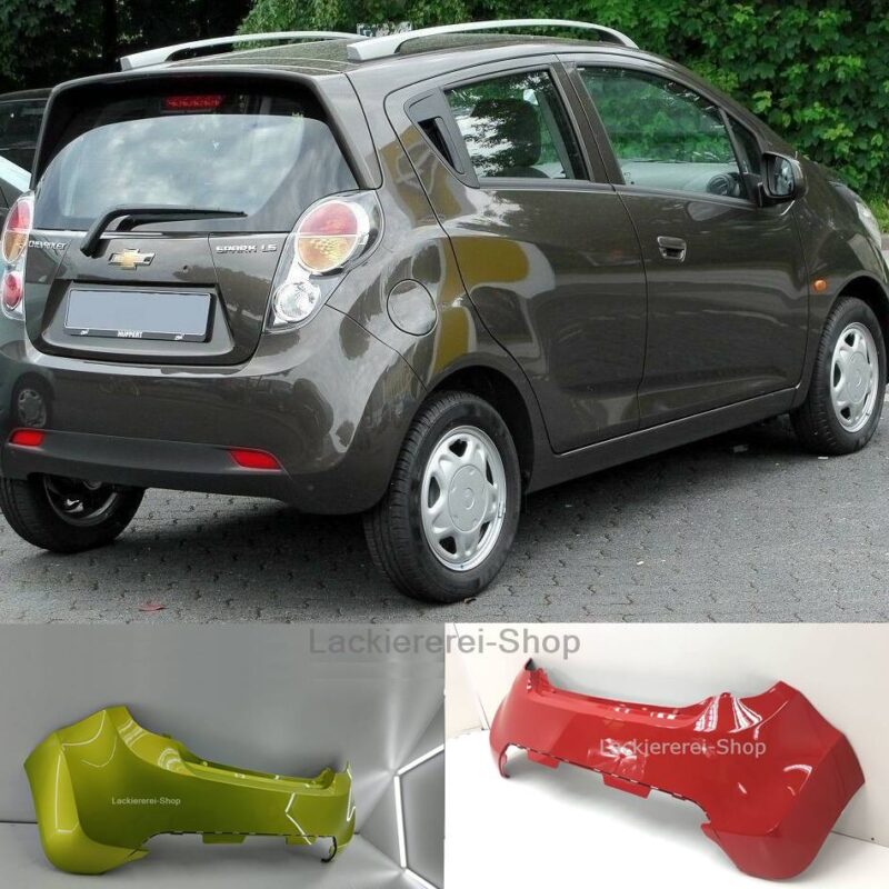 STOßSTANGE HINTEN LACKIERT IN WUNSCHFARBE NEU für Chevrolet Spark 2010-2012