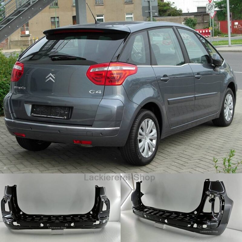 STOßSTANGE HINTEN LACKIERT IN WUNSCHFARBE NEU für Citroen C4 Picasso 2006-2013