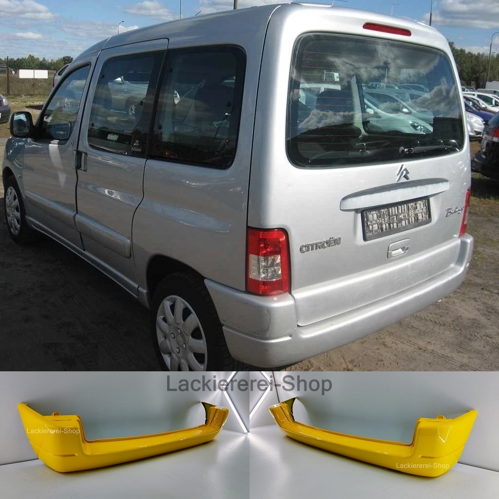 STOßSTANGE HINTEN LACKIERT IN WUNSCHFARBE NEU für Citroen Berlingo 1996-2009