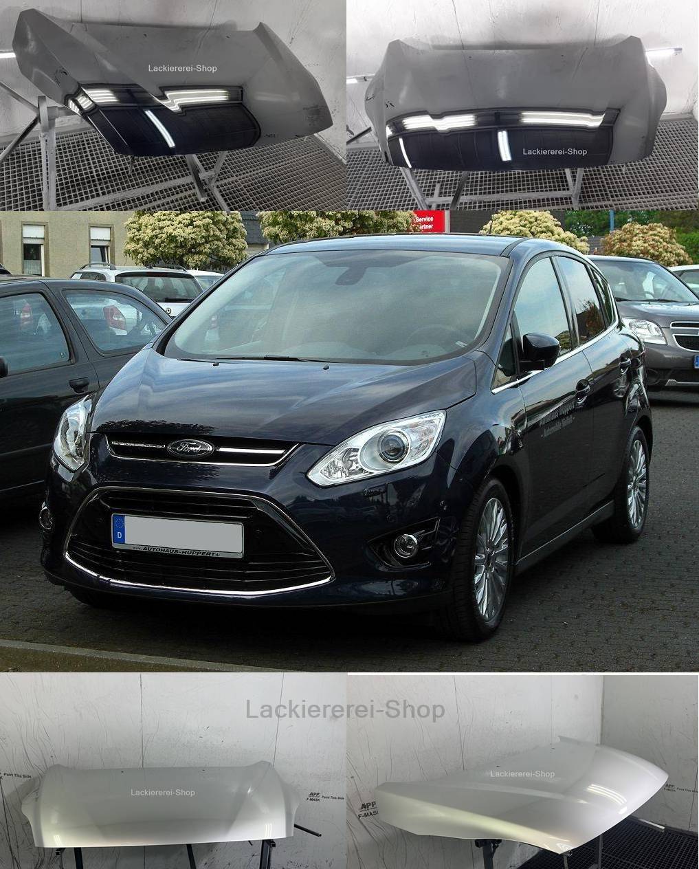 MOTORHAUBE LACKIERT IN WUNSCHFARBE NEU für Ford C-Max 2010-2015