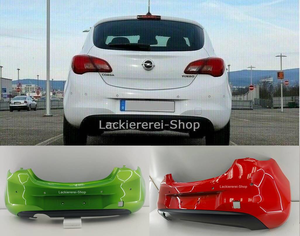 STOßSTANGE HINTEN LACKIERT IN WUNSCHFARBE NEU für Opel Corsa E Turbo 2014-2019 verschiedene Varianten