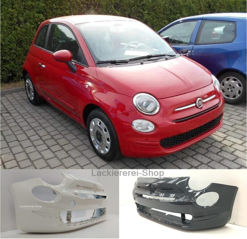 STOßSTANGE VORNE LACKIERT IN WUNSCHFARBE NEU für Fiat 500 Facelift ab 2015