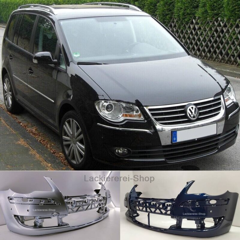 STOßSTANGE VORNE LACKIERT IN WUNSCHFARBE NEU für VW Touran 2006-2010 6xPDC