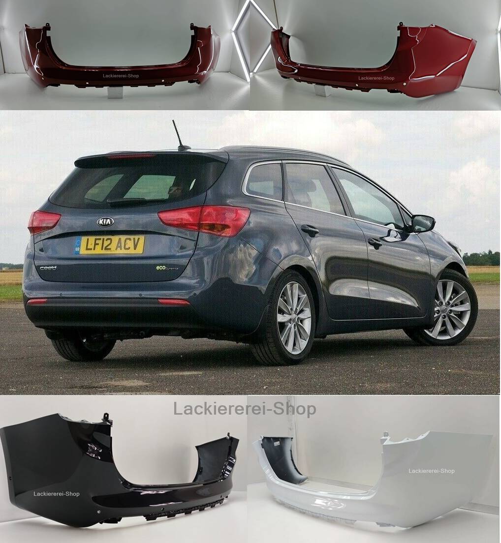 STOßSTANGE HINTEN LACKIERT IN WUNSCHFARBE NEU für Kia Ceed SW 2012-2018