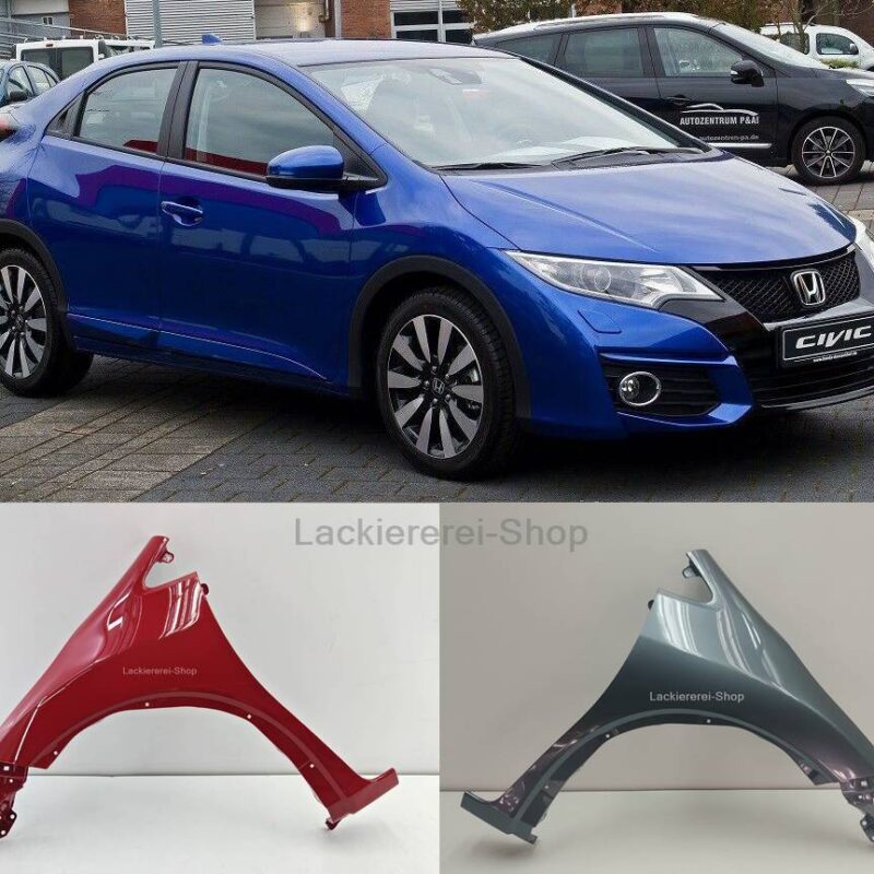 KOTFLÜGEL VORNE LACKIERT IN WUNSCHFARBE NEU für Honda Civic 2012-2017