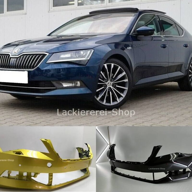 STOßSTANGE VORNE LACKIERT IN WUNSCHFARBE NEU für Skoda Superb 2015-2019
