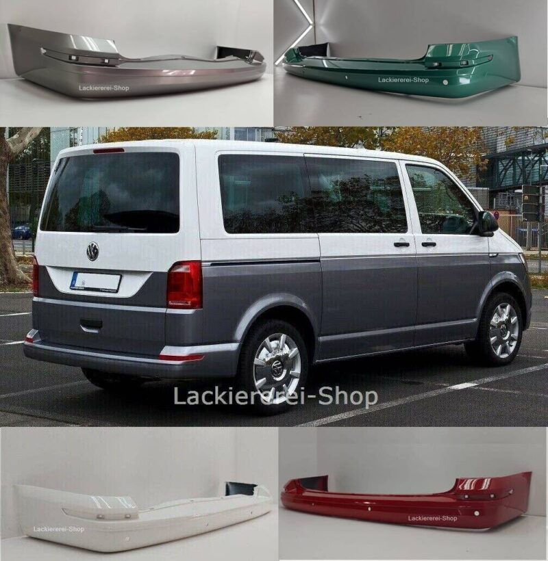 STOßSTANGE HINTEN LACKIERT IN WUNSCHFARBE NEU für VW T6 Multivan/Caravelle 2015-