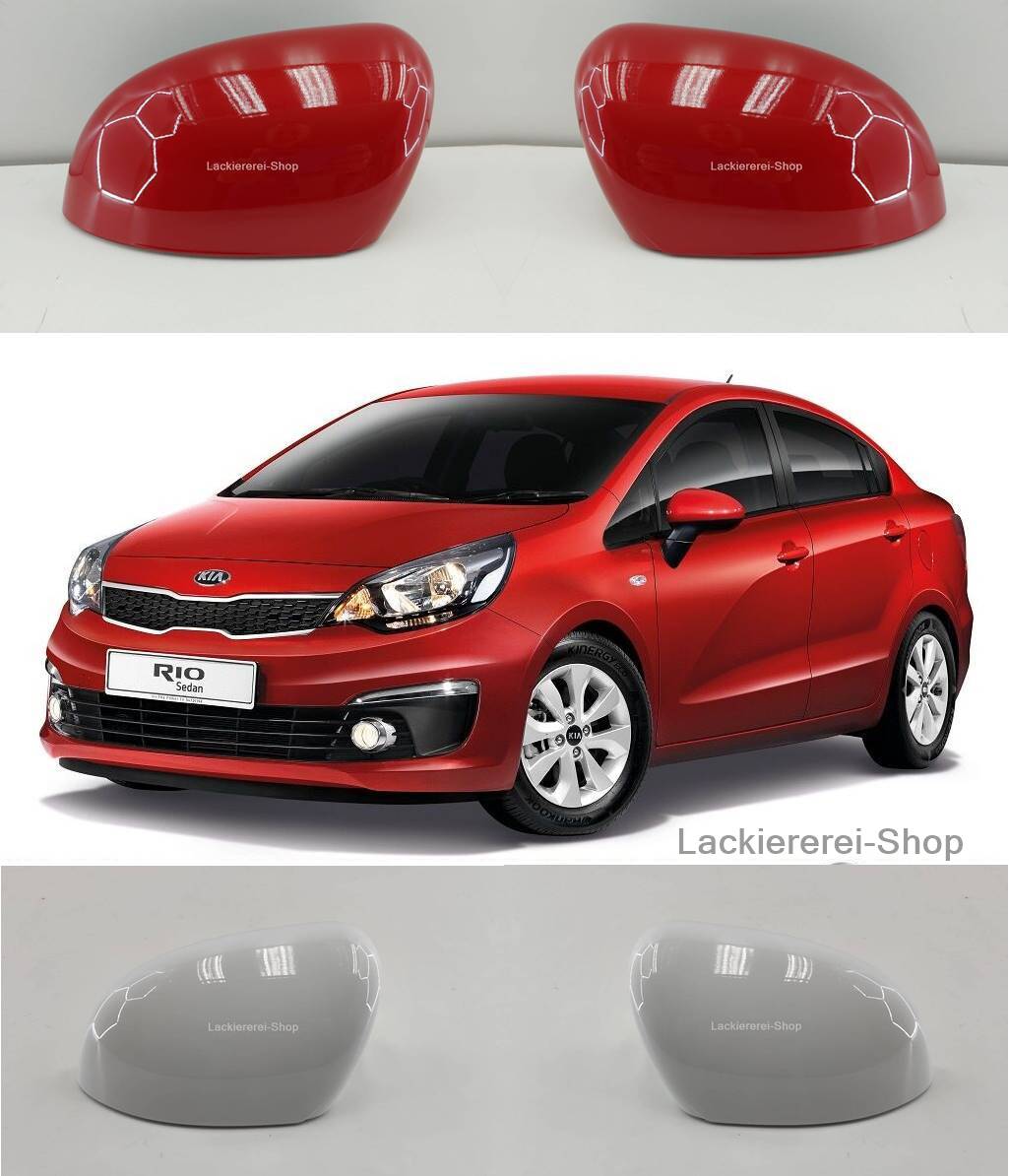 AUßENSPIEGEL KAPPE/GEHÄUSE LACKIERT IN WUNSCHFARBE NEU für Kia Rio 2011-2016
