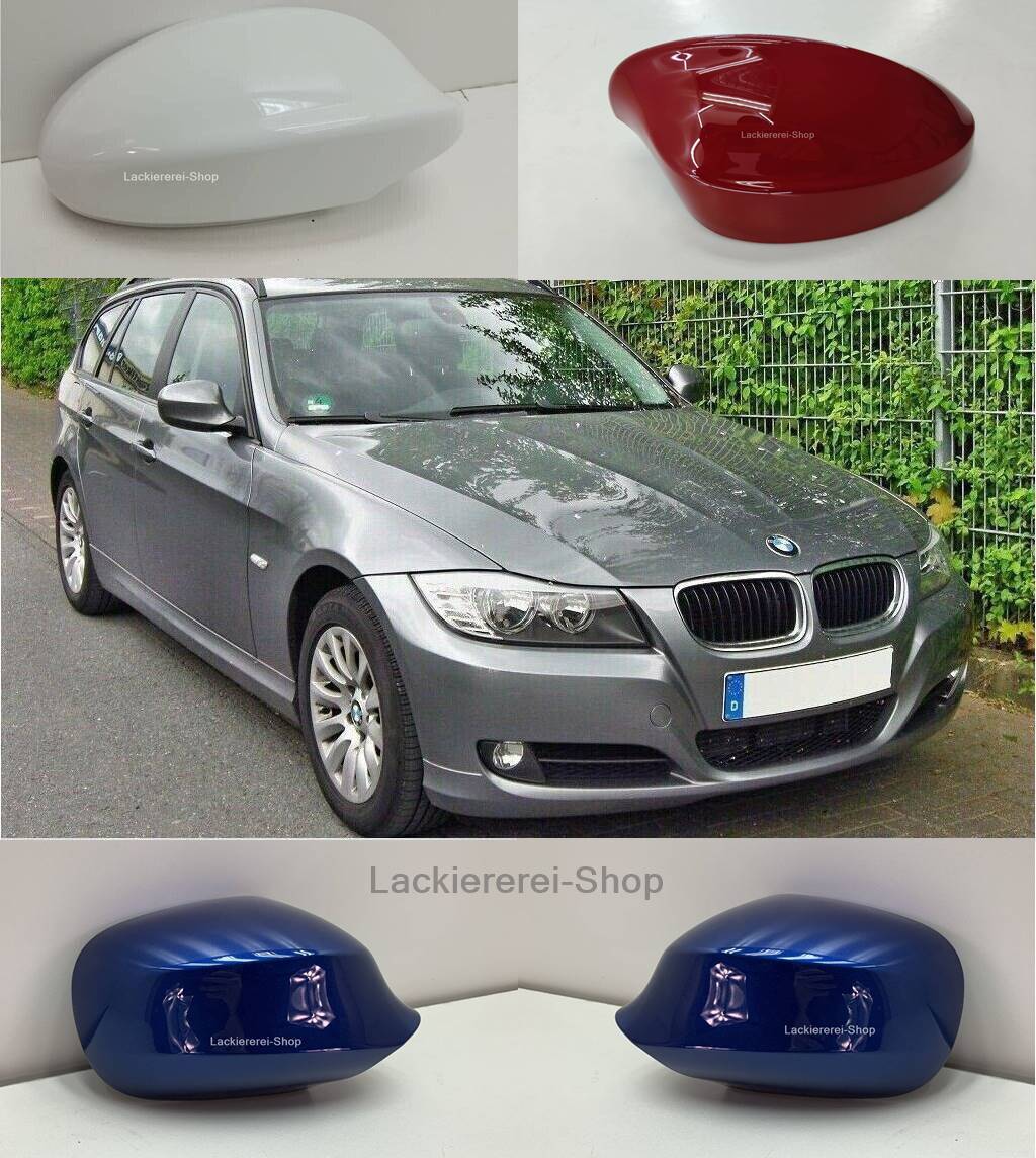AUßENSPIEGEL KAPPE/GEHÄUSE LACKIERT IN WUNSCHFARBE NEU für BMW 3er E90/E91 2004-2011