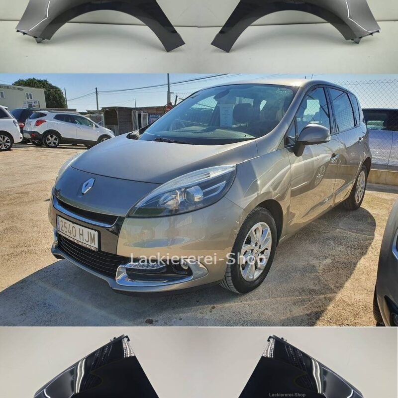 KOTFLÜGEL VORNE LACKIERT IN WUNSCHFARBE NEU für Renault Scenic 2012-2016
