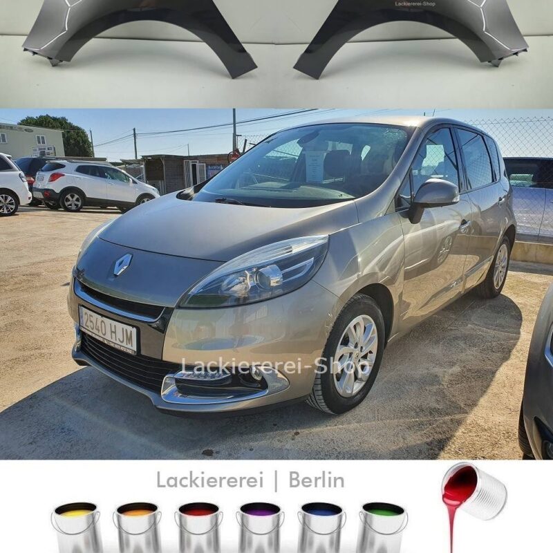 KOTFLÜGEL VORNE LACKIERT IN WUNSCHFARBE NEU für Renault Scenic 2012-2016