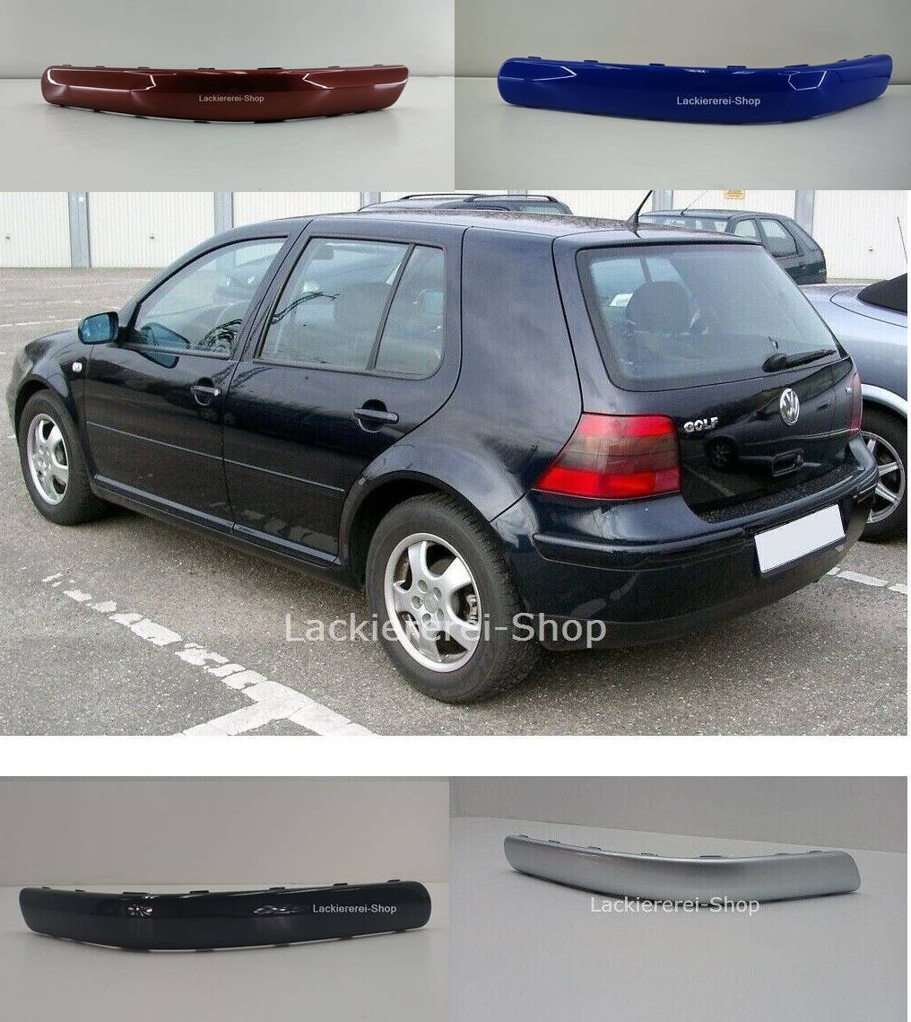 STOßLEISTE HINTEN LACKIERT IN WUNSCHFARBE NEU für VW Golf 4 1997-2003