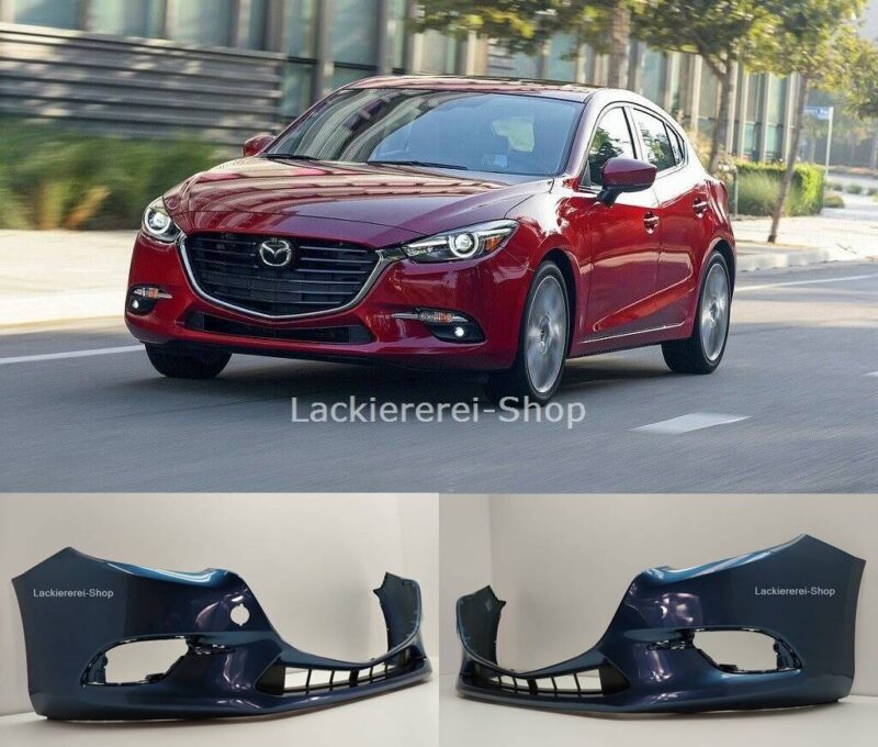 STOßSTANGE VORNE LACKIERT IN WUNSCHFARBE NEU für Mazda 3 2017-2019