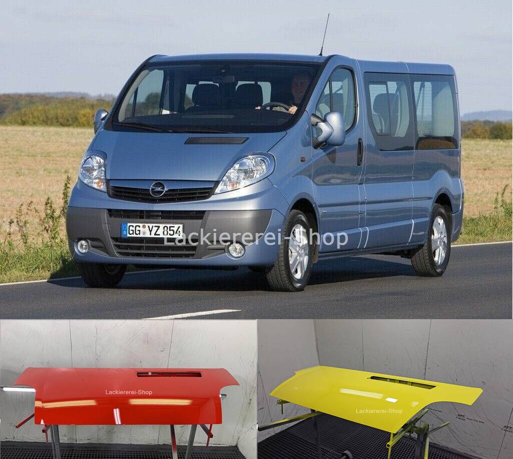 MOTORHAUBE LACKIERT IN WUNSCHFARBE NEU für Opel Vivaro A 2001-2014