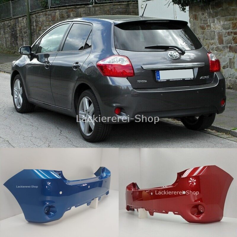STOßSTANGE HINTEN LACKIERT IN WUNSCHFARBE NEU für Toyota Auris 2010-2012 PDC