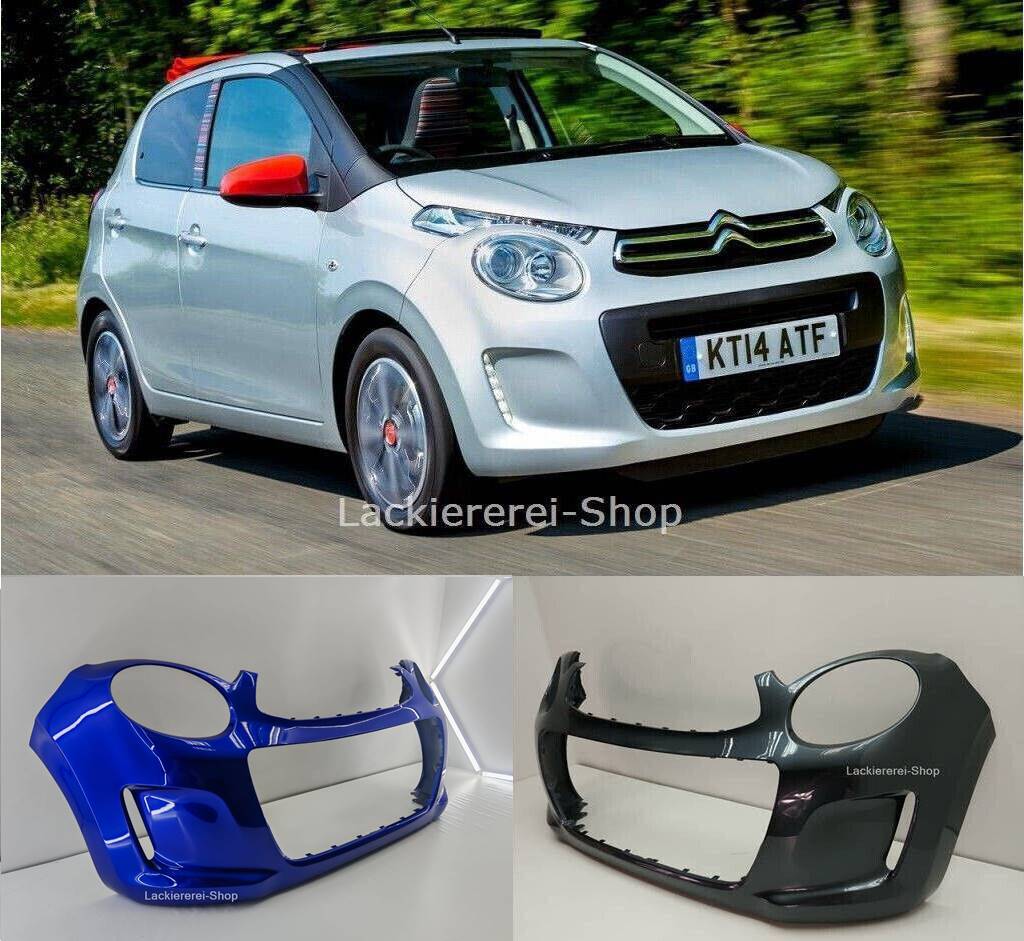 STOßSTANGE VORNE LACKIERT IN WUNSCHFARBE NEU für Citroen C1 2014-2018