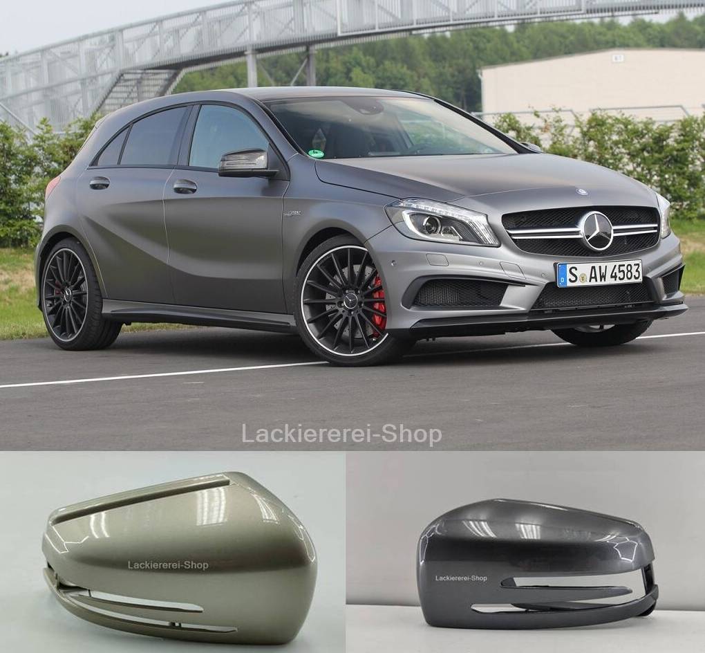 AUßENSPIEGEL KAPPE/GEHÄUSE LACKIERT IN WUNSCHFARBE NEU für Mercedes-Benz A-Klasse W176