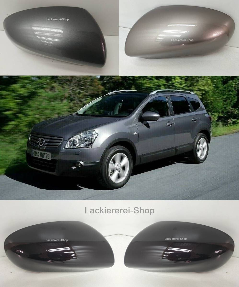 AUßENSPIEGEL KAPPE/GEHÄUSE LACKIERT IN WUNSCHFARBE NEU für Nissan Qashqai 2007-2013