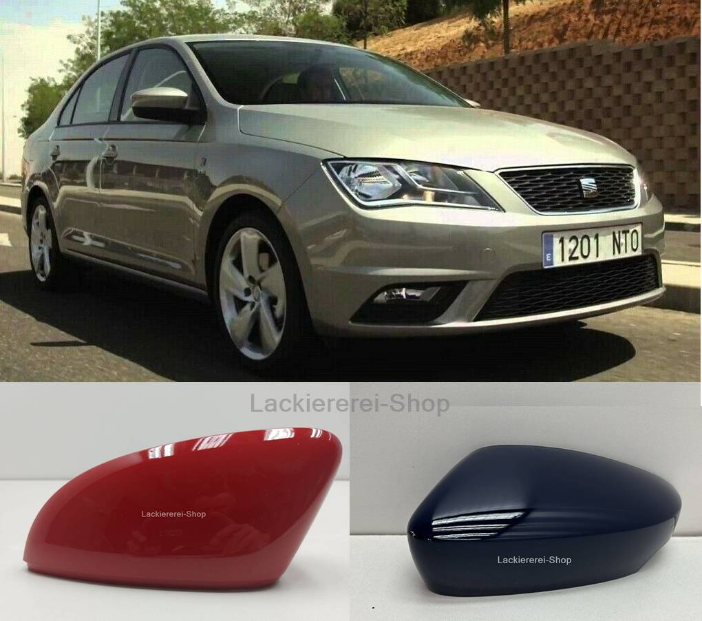AUßENSPIEGEL KAPPE/GEHÄUSE LACKIERT IN WUNSCHFARBE für Seat Toledo 2012-2018 NEU