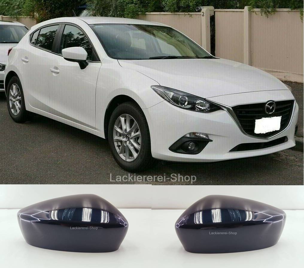 AUßENSPIEGEL KAPPE/GEHÄUSE LACKIERT IN WUNSCHFARBE NEU für Mazda 3 2013-2017