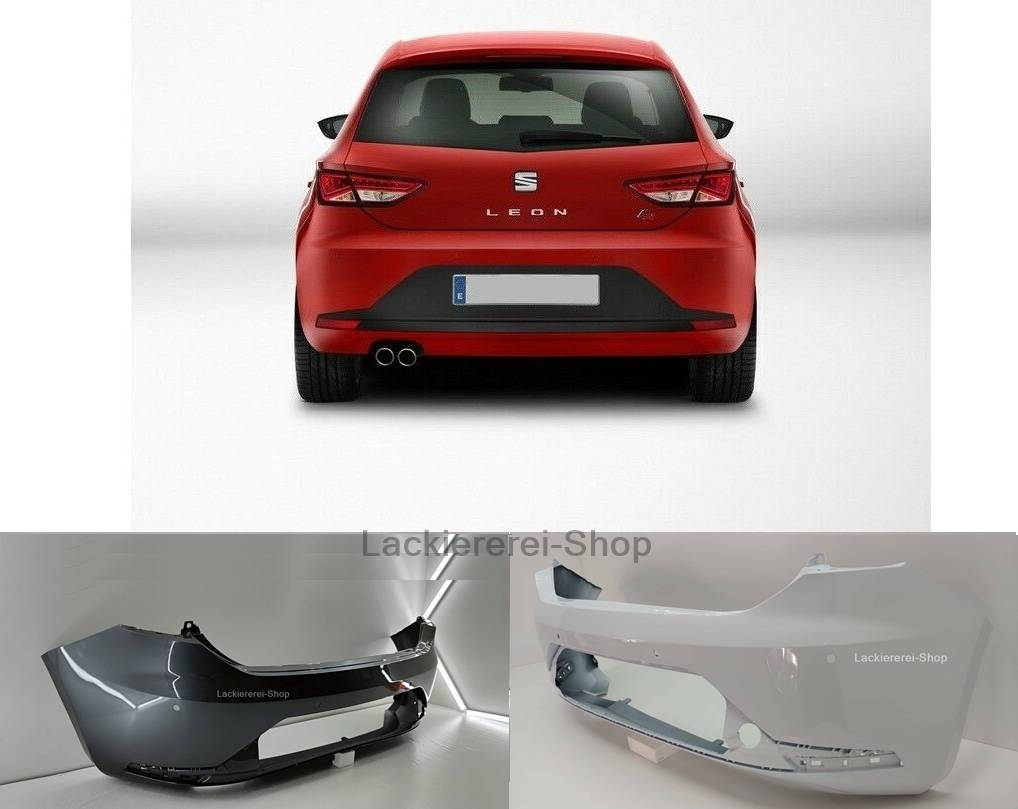 STOßSTANGE HINTEN LACKIERT IN WUNSCHFARBE NEU für Seat Leon FR 2012-2016