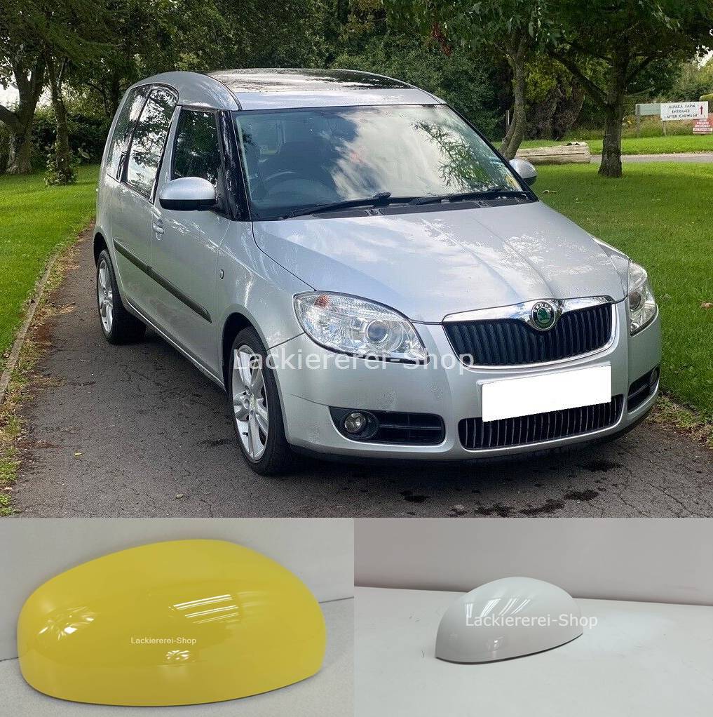 AUßENSPIEGEL KAPPE/GEHÄUSE LACKIERT IN WUNSCHFARBE NEU für Skoda Roomster