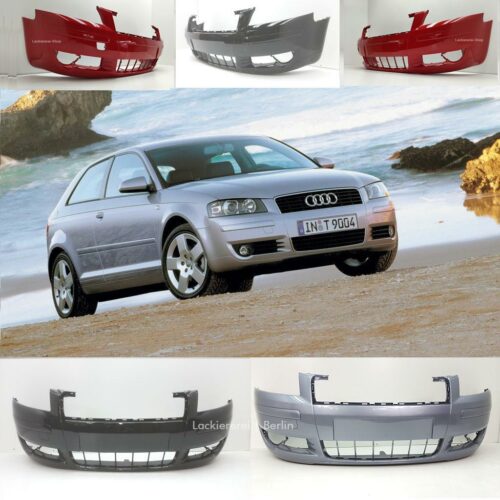 STOßSTANGE VORNE LACKIERT IN WUNSCHFARBE NEU für Audi A3 8P Dreitürer 2003-2005