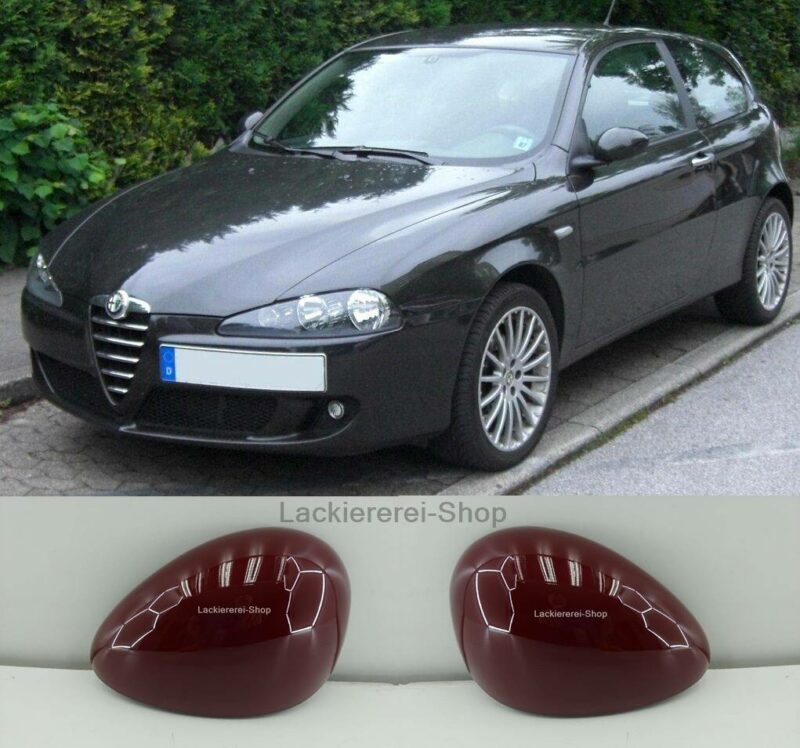 AUßENSPIEGEL KAPPE/GEHÄUSE LACKIERT IN WUNSCHFARBE NEU für Alfa Romeo 147 2000-2010