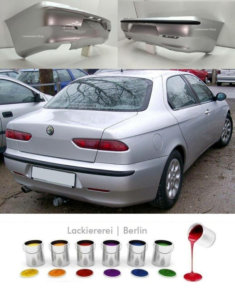 STOßSTANGE HINTEN LACKIERT IN WUNSCHFARBE NEU für Alfa Romeo 156 1997-2003