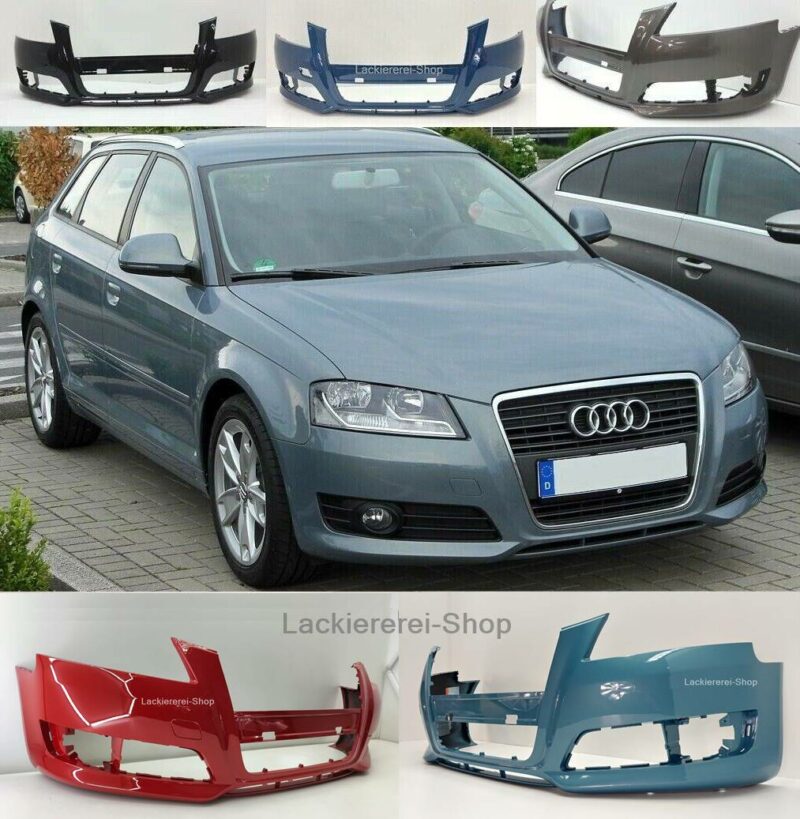 STOßSTANGE VORNE LACKIERT IN WUNSCHFARBE NEU für Audi A3 8P 2008-2012