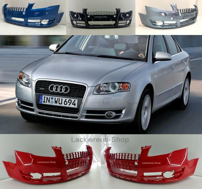 STOßSTANGE VORNE LACKIERT IN WUNSCHFARBE NEU für Audi A4 B7 2004-2008 versch. Varianten