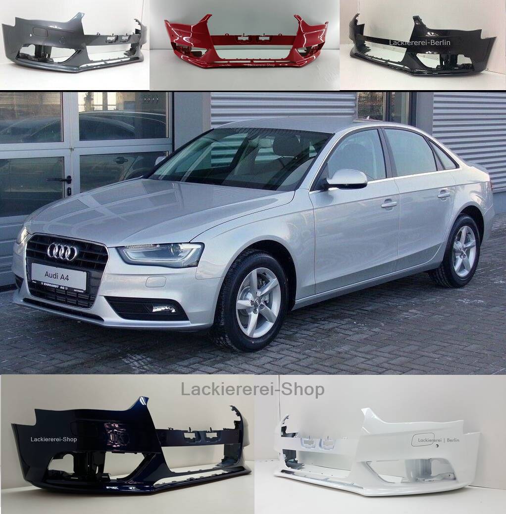 STOßSTANGE VORNE LACKIERT IN WUNSCHFARBE NEU für Audi A4 B8 2011-2015