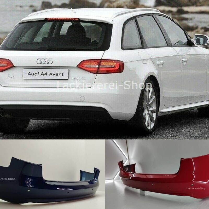 STOßSTANGE HINTEN LACKIERT IN WUNSCHFARBE NEU Audi A4 B8 Avant 2011-2015